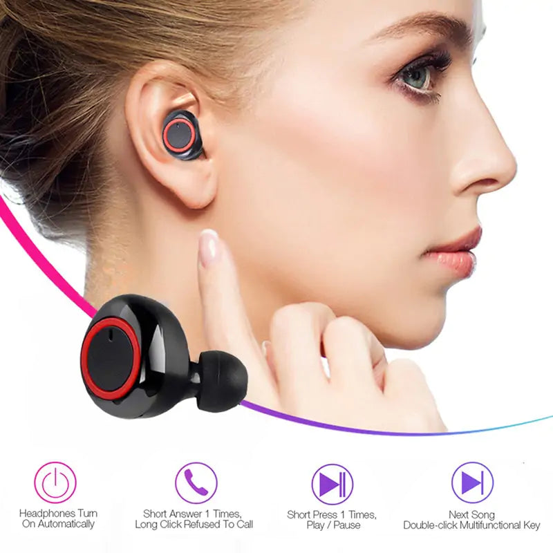 Stereo TWS Bluetooth Earphones