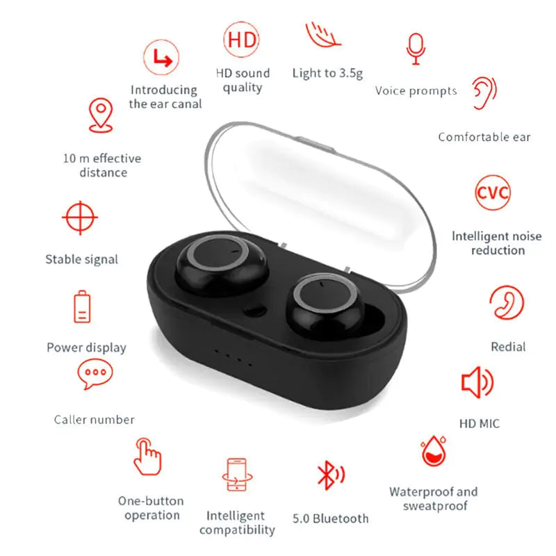 Stereo TWS Bluetooth Earphones