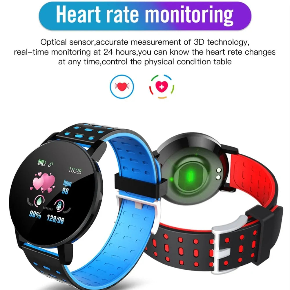 2021 Bluetooth Smart Watch with Blood Pressure Monitoring for Android iOS Smartphones