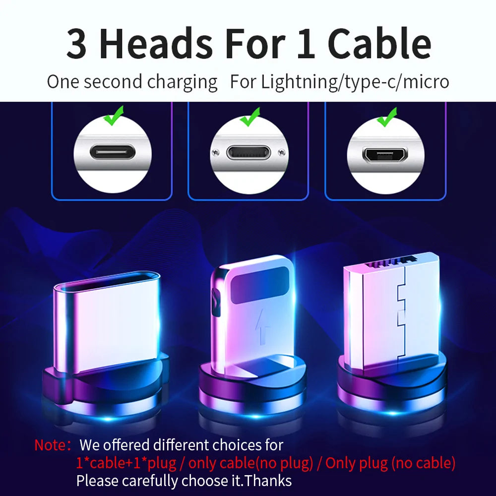 1m  2m 3m pack Micro USB LED Charging Cable